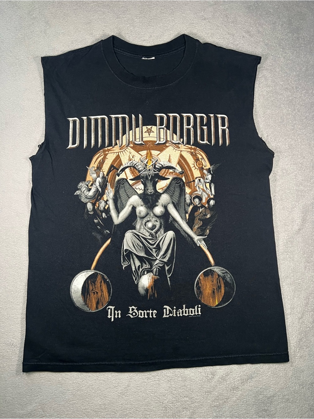 Dimmu Borgir Black Metal Graphic Sleeveless Band Tee